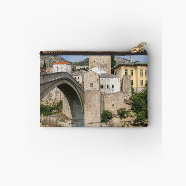Item preview, Close up of the historic arched Old Bridge of Mostar on the Neretva River, in the old town of Mostar, Bosnia and Herzegovina designed and sold by SnapTPhotograph.