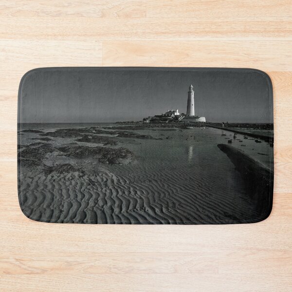 Item preview, Ripples and Reflections at St Mary's Island - Monochrome designed and sold by Violaman.