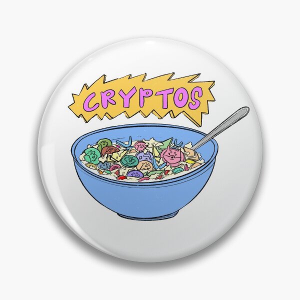 Item preview, Cryptos Crypto coins Cereal, Stock cryptos, Bitcoin, Ethereum, XRP, Shiba Inu, Unisex T-shirt designed and sold by Oof Designs.