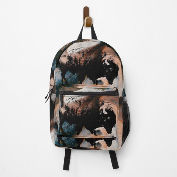 Item preview, American Bison Stamp Art Painting Earth designed and sold by Queen City Craftworks.