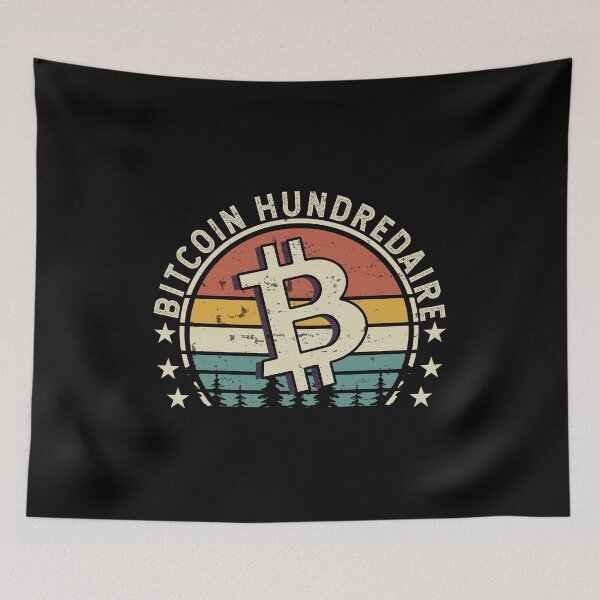Item preview, Bitcoin Hundredaire Retro Vintage | Funny Bitcoin Lovers designed and sold by simplife-art.