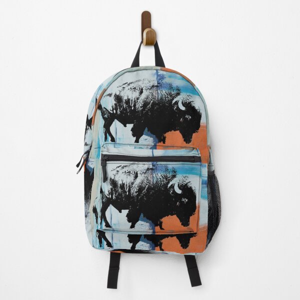 Item preview, American Bison Stamp Art Painting Desert  designed and sold by Queen City  Craftworks.
