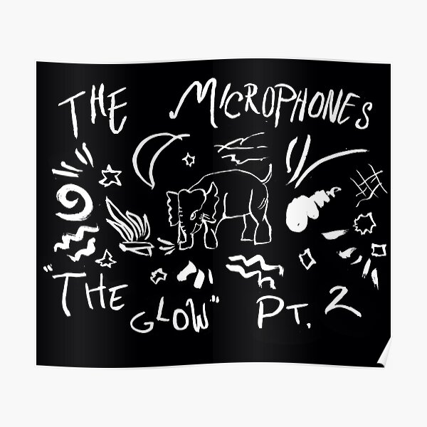 "The Microphones The Glow pt. 2 white " Poster for Sale by kdav1es
