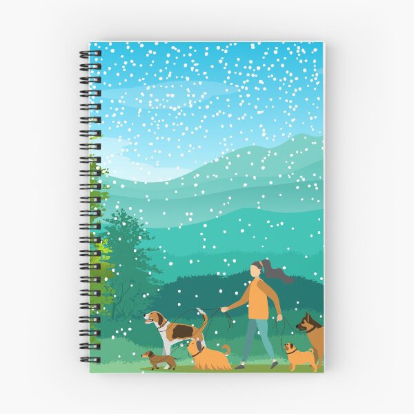 Item preview, DOG WALK IN THE SNOW designed and sold by PotluckPrints.