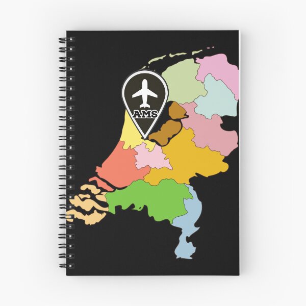 Item preview, Amsterdam, Holland, Netherlands, AMS, Schiphol Airport, Amsterdam Airport, Holland Map, Map of The Netherlands, Amsterdam Souvenir, Amsterdam gift, Gift from Holland designed and sold by RisingFrequency.