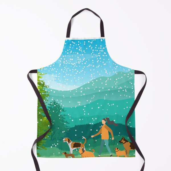 Item preview, DOG WALK IN THE SNOW designed and sold by PotluckPrints.