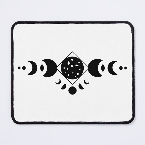 Item preview, Mystic Moon Phases in Black and White designed and sold by lovevisionkarma.