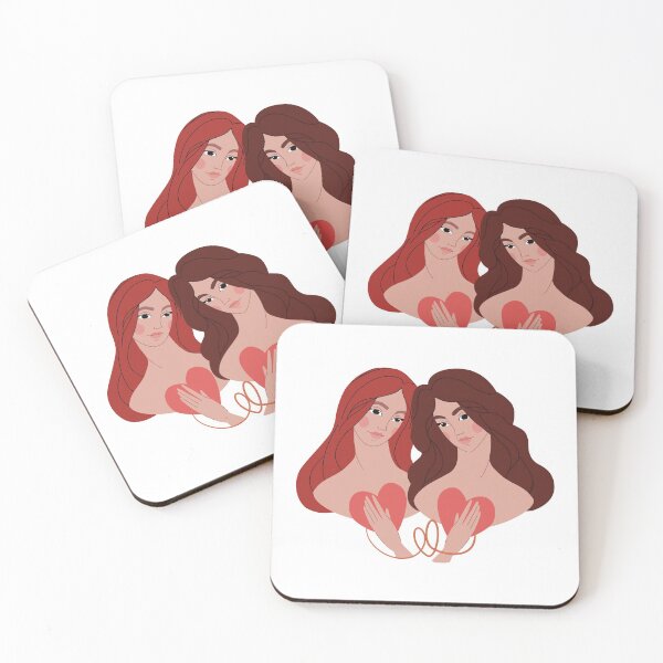 Item preview, The two girls leaned towards each other.  designed and sold by LinaKarolina13.