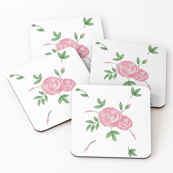 Item preview, Pink roses wallpaper designed and sold by Luaillustration.