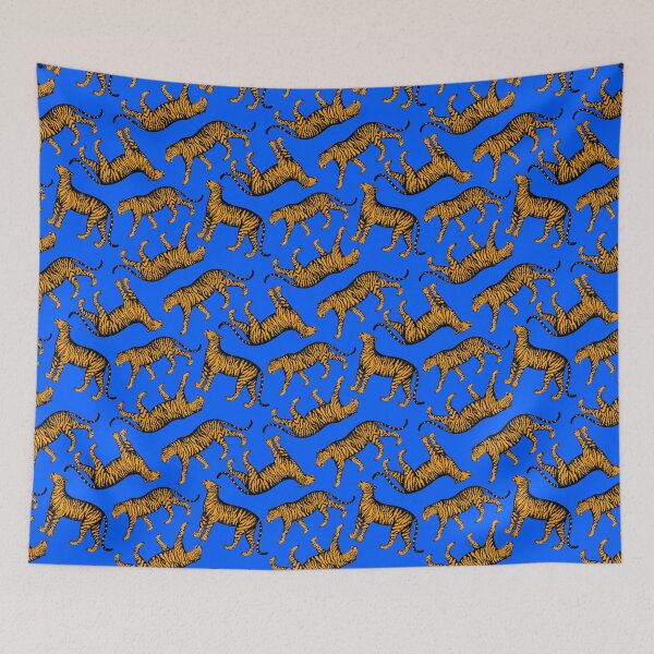 Item preview, Tigers (Cobalt and Marigold) designed and sold by illucalliart.