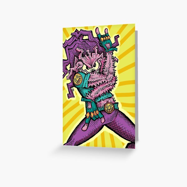 Jojo Pose Greeting Cards for Sale