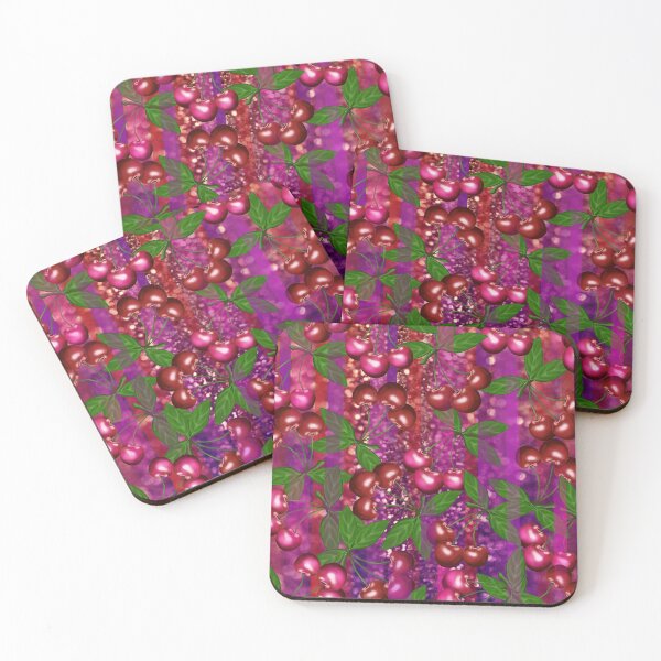 Item preview, Delicious glitter Lilac cherries Discotech fashion, art by Miguel Matos Official designed and sold by MiguelMatosArt.