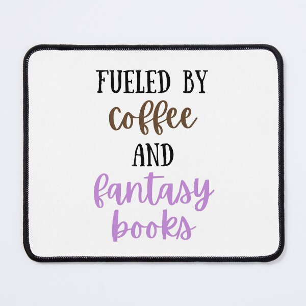 Item preview, coffee and fantasy books designed and sold by RueBennet.