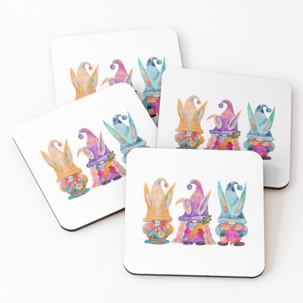 Item preview, THREE EASTER GNOME WATERCOLOR  designed and sold by GamaArtDesign.