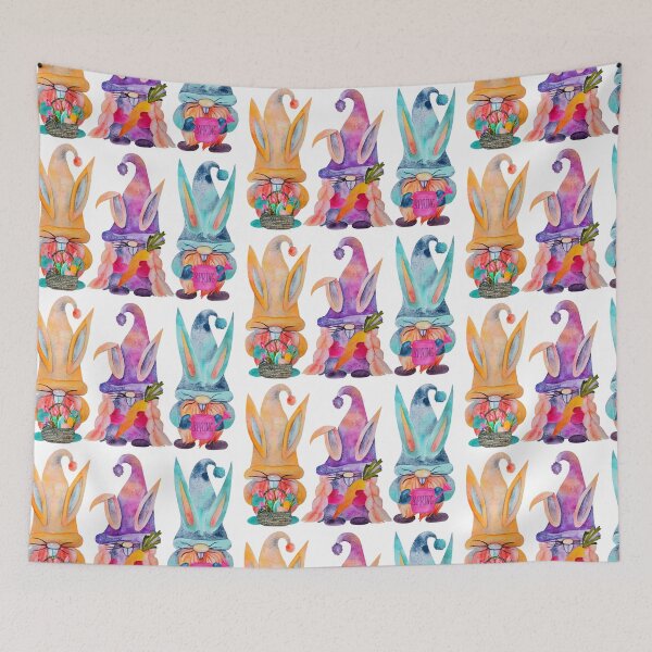 Item preview, THREE EASTER GNOME WATERCOLOR  designed and sold by GamaArtDesign.