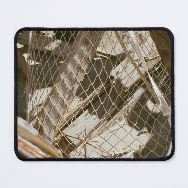 Item preview, Fishnet in Driftwood designed and sold by archivecollage.