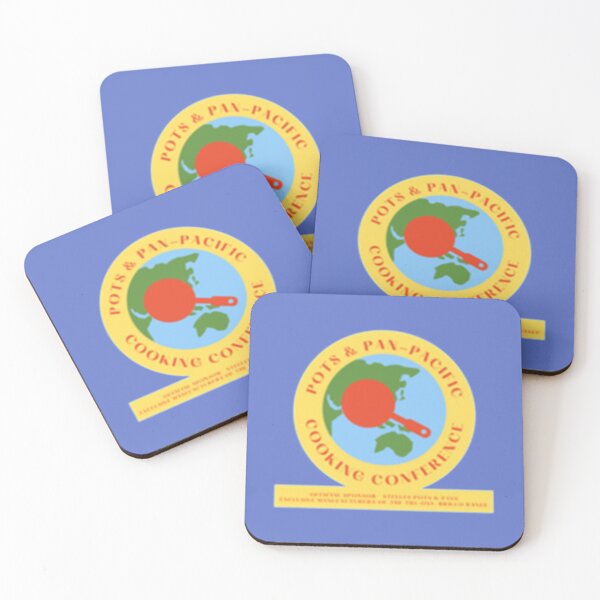 Item preview, Pots and Pan-Pacific Cooking Conference badge, Steeles pots and pans, Belinda Blinked, Rocky Flintst designed and sold by kdornbier.