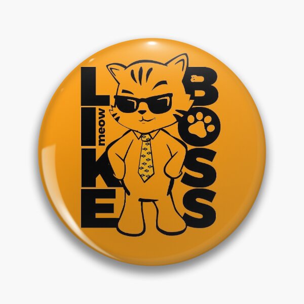Item preview, cat boss, like a boss designed and sold by Ninja-Cat-Corp.
