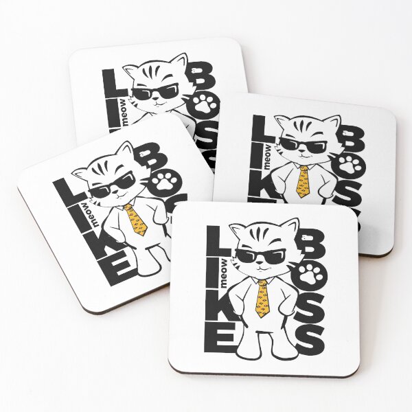 Item preview, cat boss, like a boss designed and sold by Ninja-Cat-Corp.