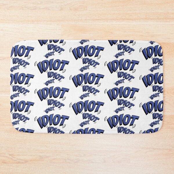 Item preview, Idiot Ringtone Graphic - Blue/Black designed and sold by DrawnBadlyArt.