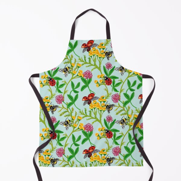 Item preview, Wild flower meadow in teal designed and sold by Egle Kristensen.
