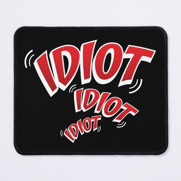 Item preview, Idiot Ringtone Graphic - Red/White designed and sold by DrawnBadlyArt.
