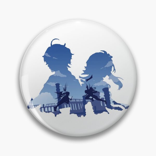 Item preview, genshin blow brother and sister designed and sold by AquaKona.
