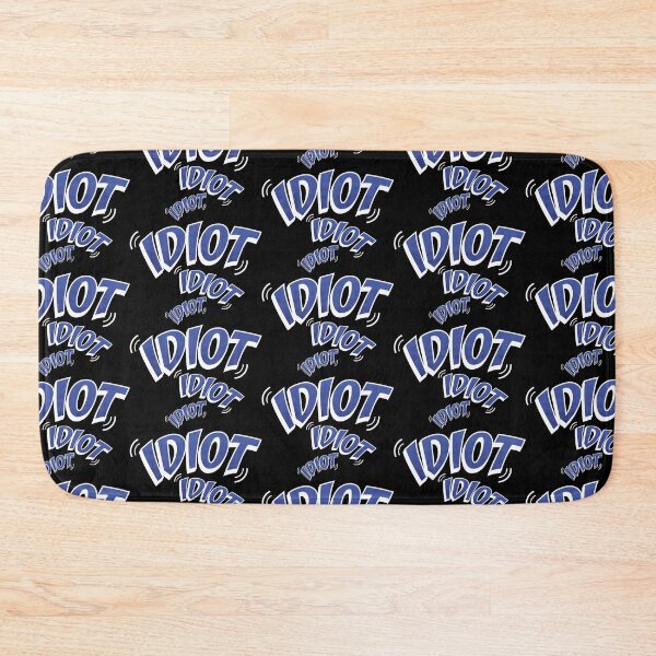 Item preview, Idiot Ringtone Graphic - Blue/White designed and sold by DrawnBadlyArt.
