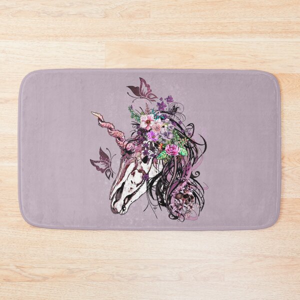 Item preview, Floral Unicorn Ghost Skeleton  designed and sold by Gothic Fantasy.