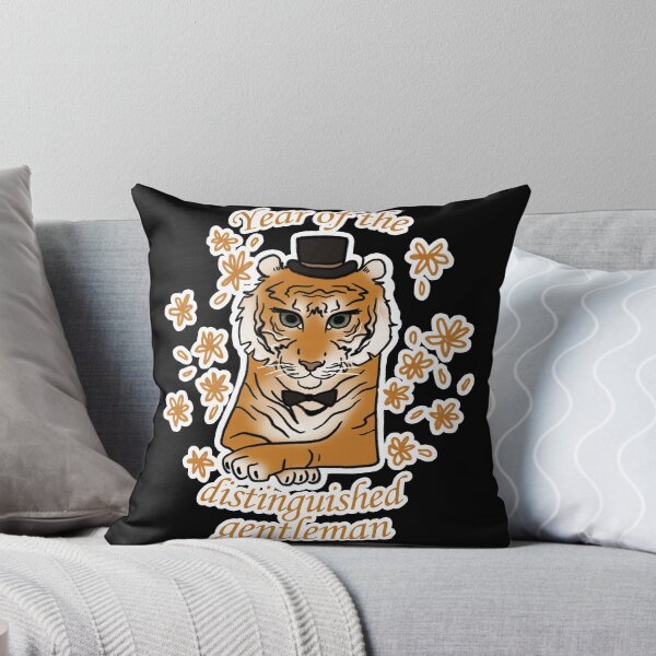 Item preview, Year of The Distinguished Gentelman Meme With Cute Tiger designed and sold by FeliciaRundgren.