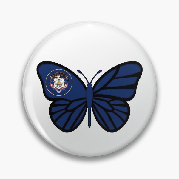 Item preview, State of Utah Flag Butterfly 1 designed and sold by Gsallicat.