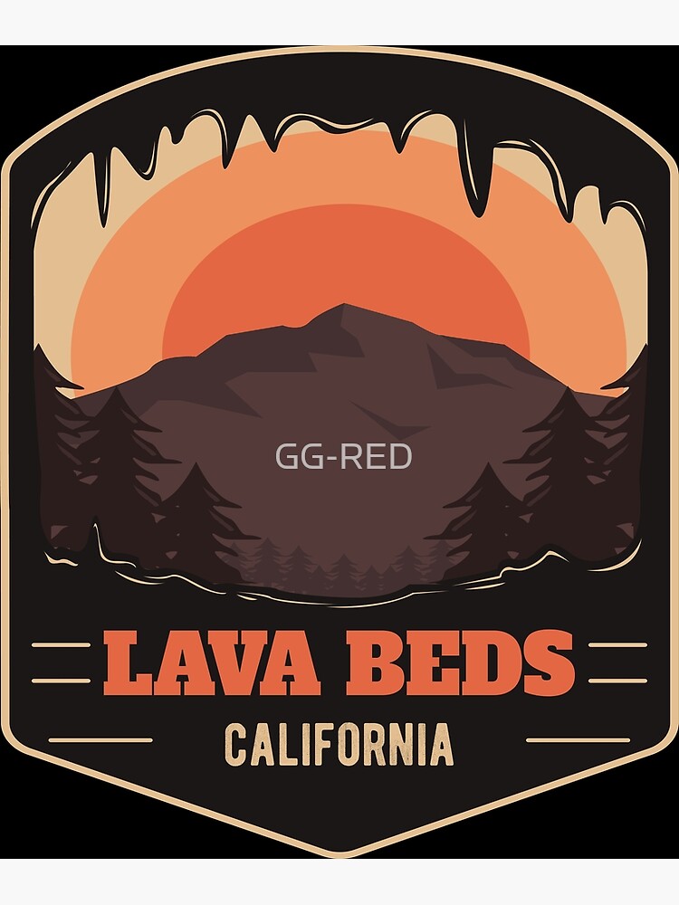 "Lava Beds National Monument Park Travel California " Postcard for Sale