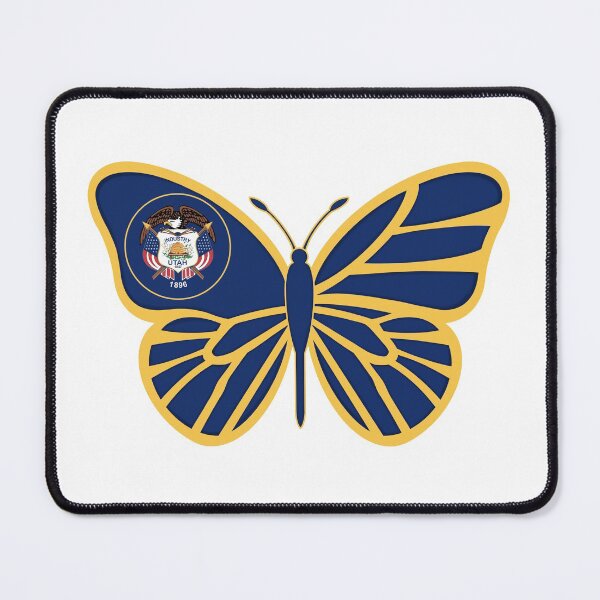 Item preview, State of Utah Flag Butterfly 2 designed and sold by Gsallicat.