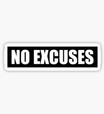 No Excuses - Gym Quote Sticker