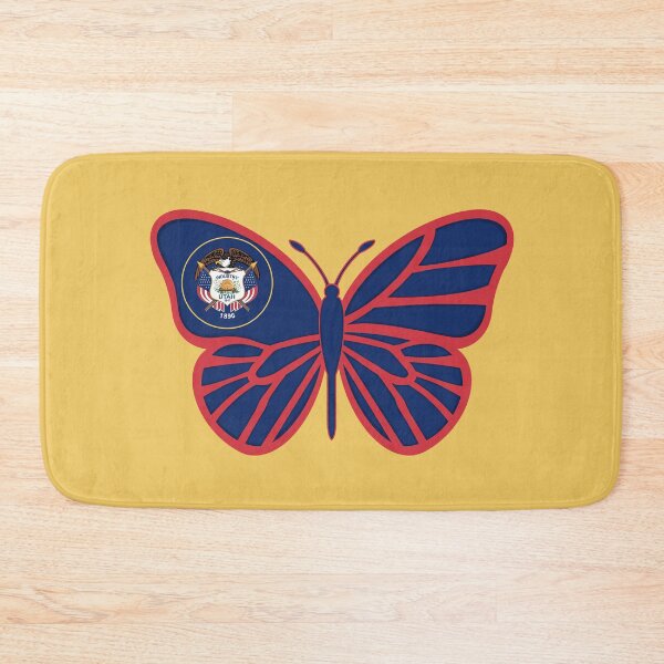 Item preview, State of Utah Flag Butterfly 3 designed and sold by Gsallicat.