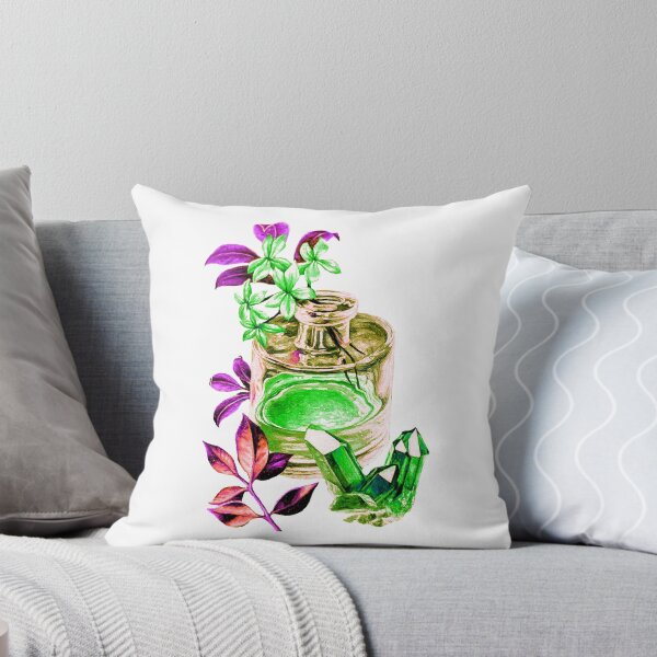 Item preview, Pretty perfume vase, flowers and rose quartz - Artwork designed and sold by LukjanovArt.