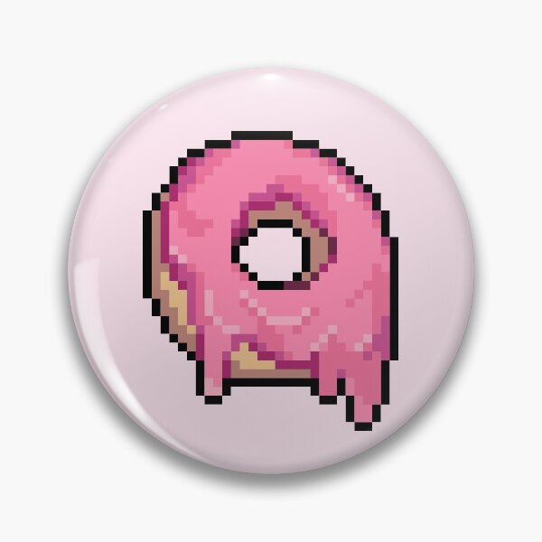 Item preview, Drippy Pink Frosted Pixel Donut designed and sold by theCatghost.
