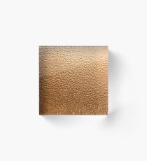 dimpled ice on copper Acrylic Block