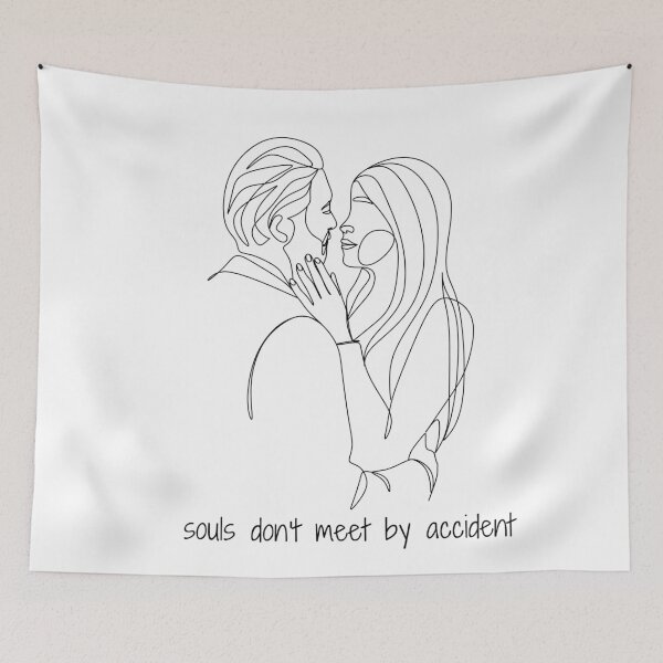 Item preview, SOULS DON'T MEET BY ACCIDENT QUOTE ART  designed and sold by Alexa5454.