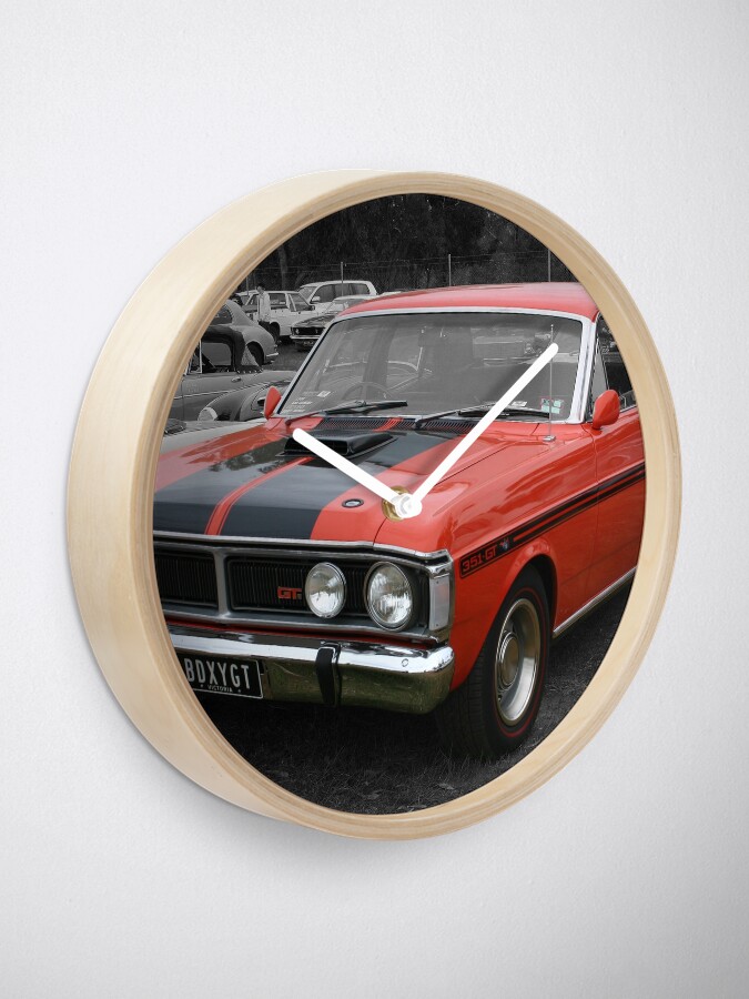 "Ford Falcon XY GT" Clock for Sale by tonyshaw Redbubble