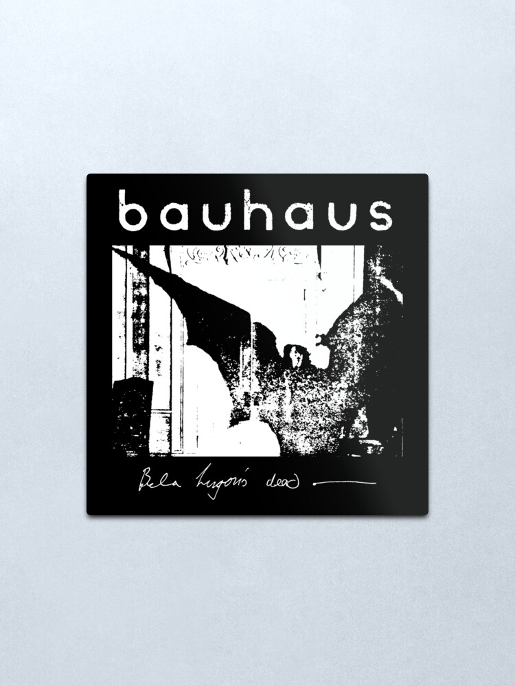 Alternate view of Bauhaus - Bat Wings - Bela Lugosi's Dead Metal Print
