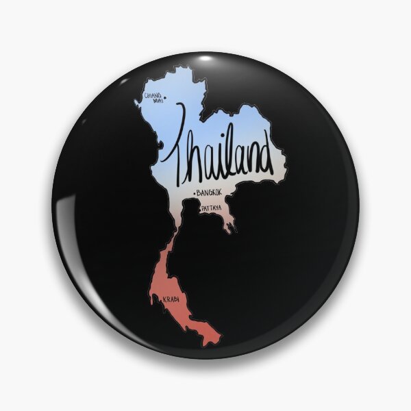 Item preview, Thailand Cities Country Outline designed and sold by LaynsLeaf.