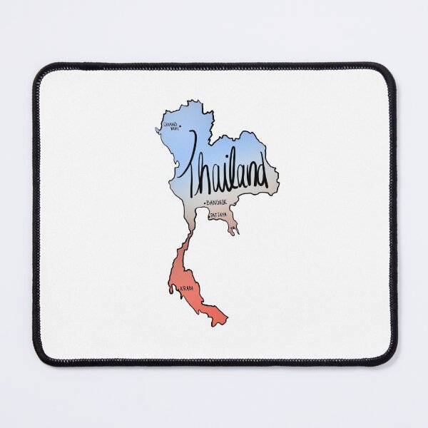 Item preview, Thailand Cities Country Outline designed and sold by LaynsLeaf.