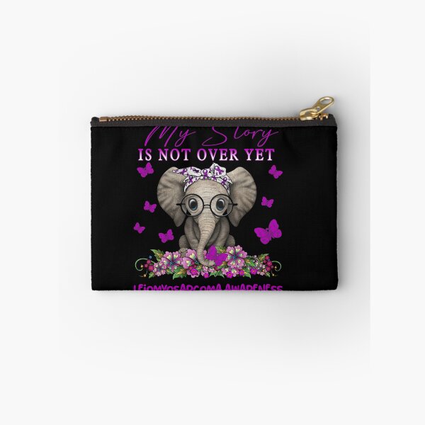 Item preview, Cute Elephant My Story Is Not Over Yet Leiomyosarcoma Awareness designed and sold by Adropine.