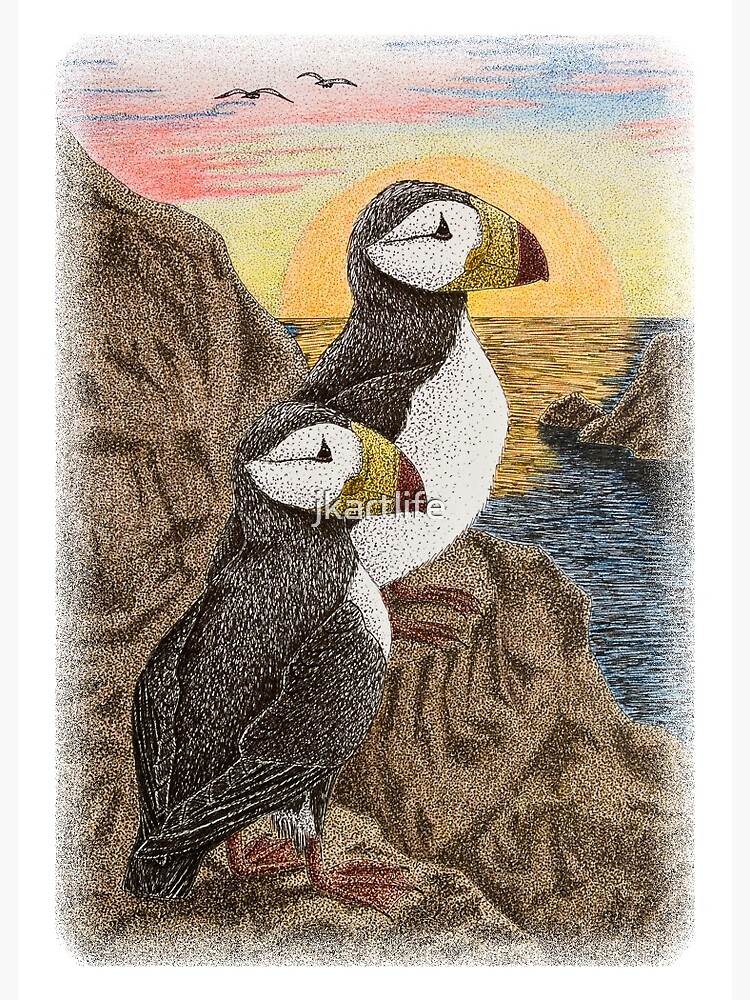 CA Card - Puffin Sunset