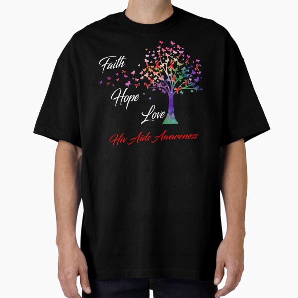 Item preview, Ribbon Tree Faith Hope Love Hiv Aids Awareness designed and sold by Tadmab.
