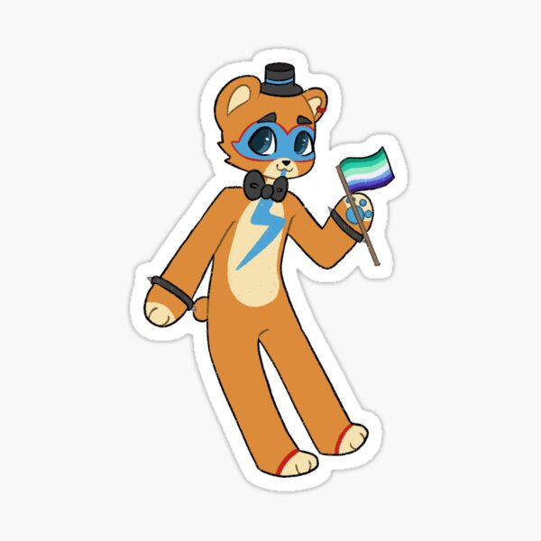 FNAF Freddy Fazbear Gay Pride Magnet for Sale by murderparty