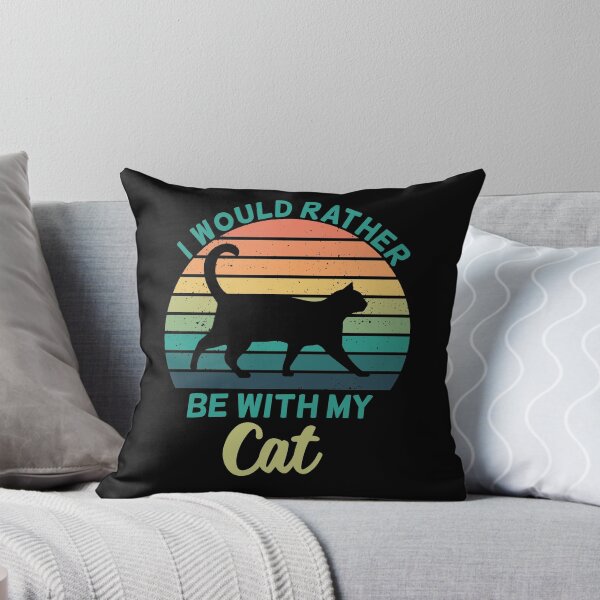 Item preview, I Would Rather Be With My Cat designed and sold by dreammerchant.