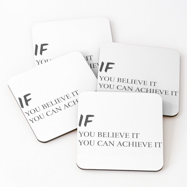 Item preview, IF YOU BELIEVE IT YOU CAN ACHIEVE IT MOTIVATIONAL WALLART designed and sold by SuccessfulVibes.