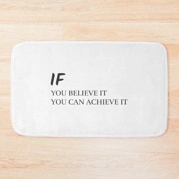 Item preview, IF YOU BELIEVE IT YOU CAN ACHIEVE IT MOTIVATIONAL WALLART designed and sold by SuccessfulVibes.